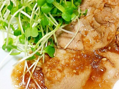 りんごジャムで、ポークソテー